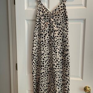 Lucy Paris Black and White Midi Dress